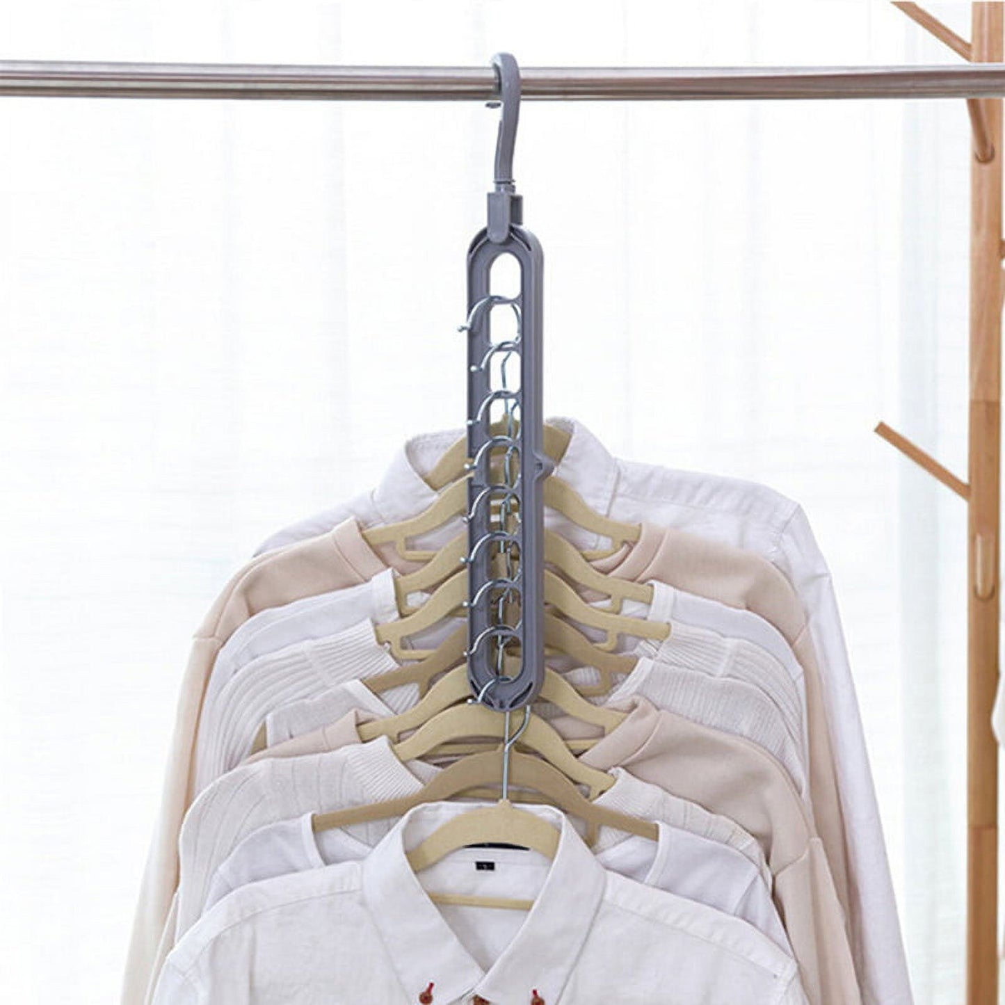 9 Holes Multifunction Clothes Hanger pack of 2