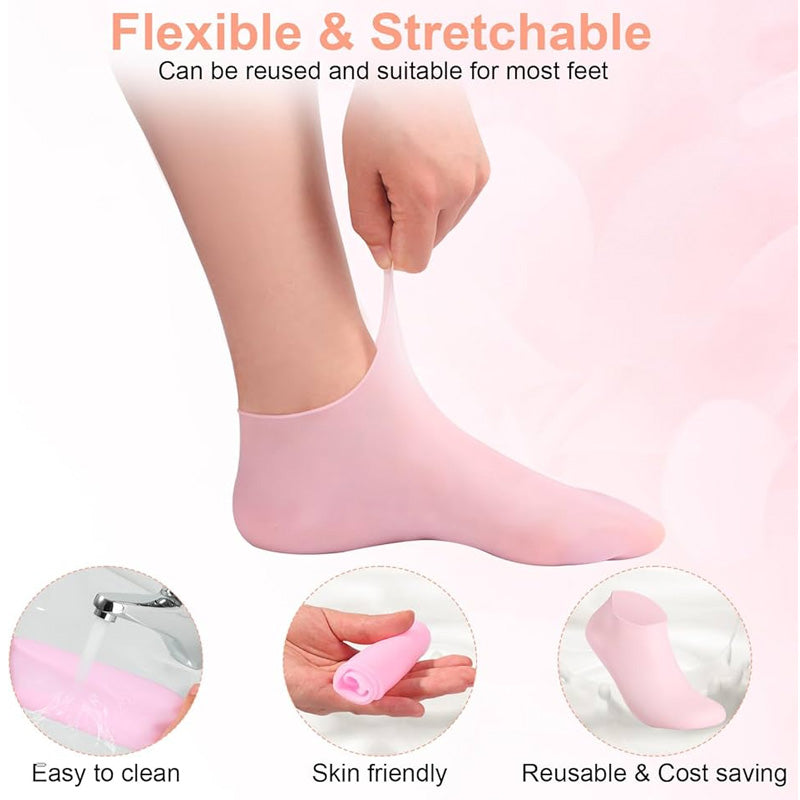 Anti-Cracking Silicone Moisturizing Socks - High Quality & Long Lasting