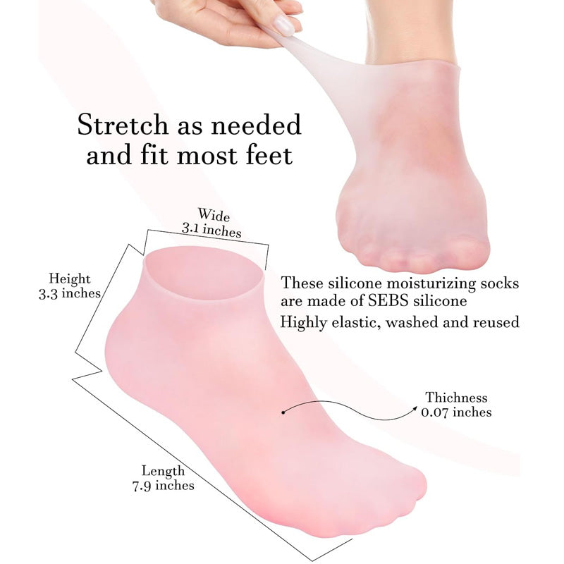 Anti-Cracking Silicone Moisturizing Socks - High Quality & Long Lasting