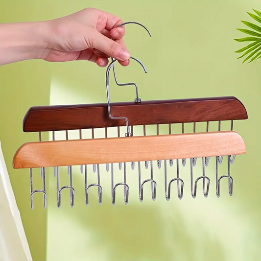 8 Hook Multifunctional Wood Hanger