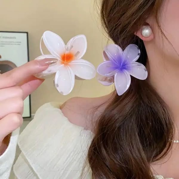 Floral Claw Clip pack of 4