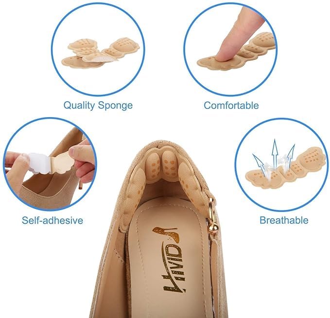 Anti-Slip Heel Grips pad Pair of 2