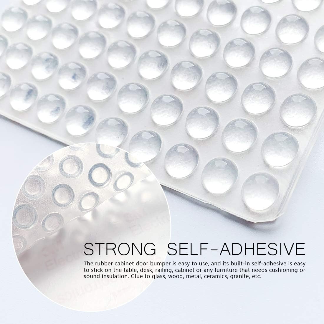 Round Adhesive Silicone Door Bumpers