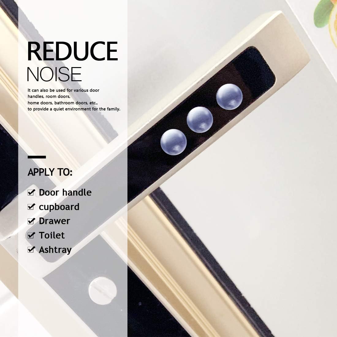 Round Adhesive Silicone Door Bumpers