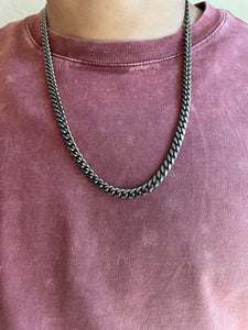 Black Miami link Chain