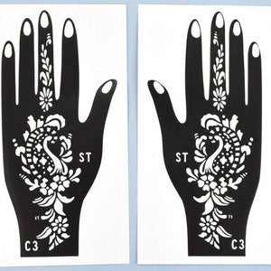 Mehndi Tattoo Stickers Pack of 5