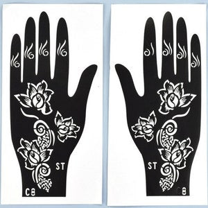 Mehndi Tattoo Stickers Pack of 5