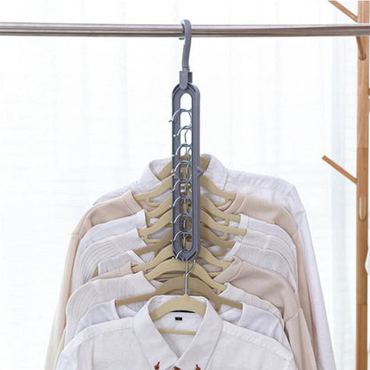 9 Holes Multifunction Clothes Hanger pack of 2
