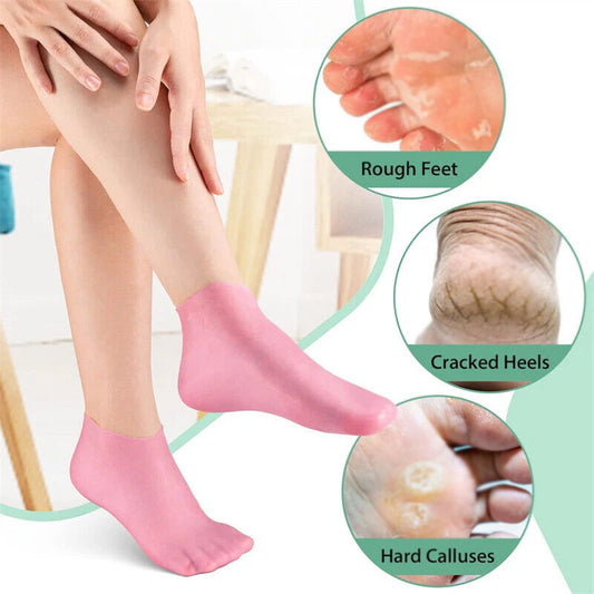 Anti-Cracking Silicone Moisturizing Socks - High Quality & Long Lasting