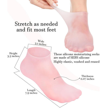 Anti-Cracking Silicone Moisturizing Socks - High Quality & Long Lasting