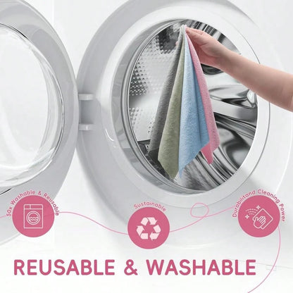 Microfiber Reusable Cleaning Towels
