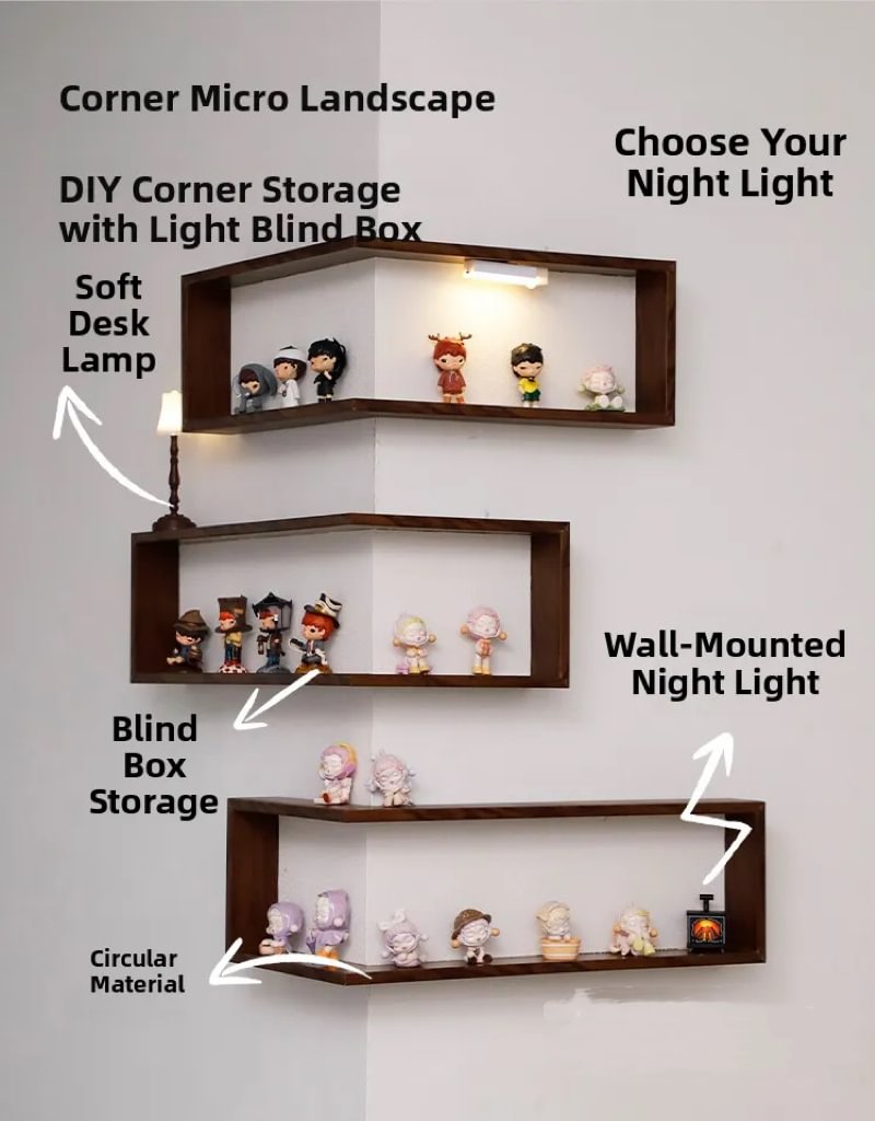 Decorative Wall Art & Creative Corner Storage Rack