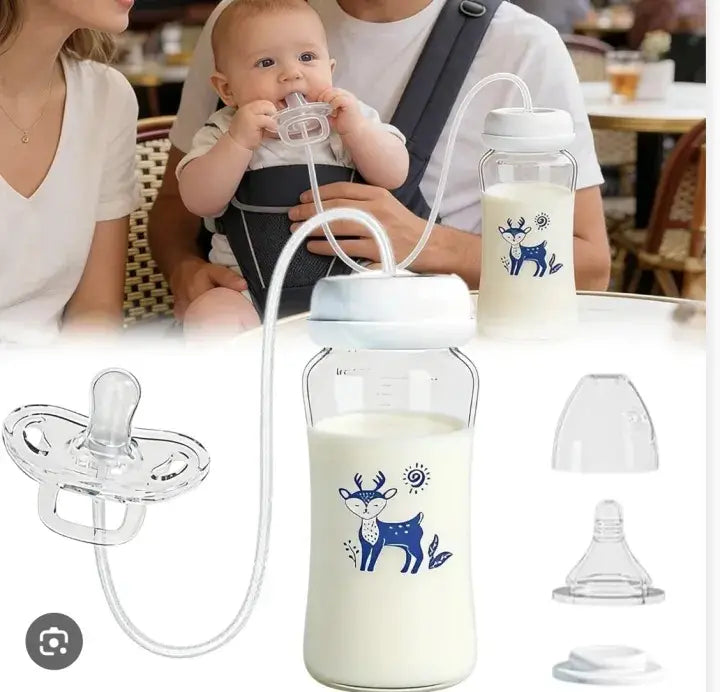 Hand-Free Baby Self Feeding Bottle