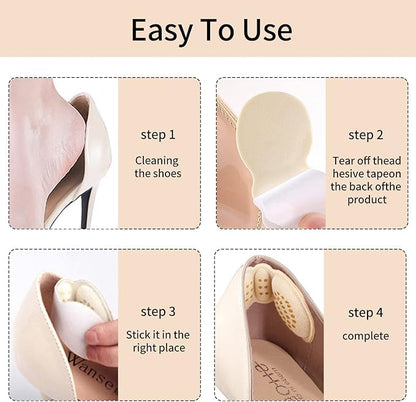 Anti-Slip Heel Grips pad Pair of 2