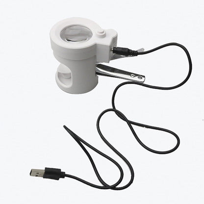 Nail clipper with 8x magnifier glass (led light and nail filer Rechargeable)
