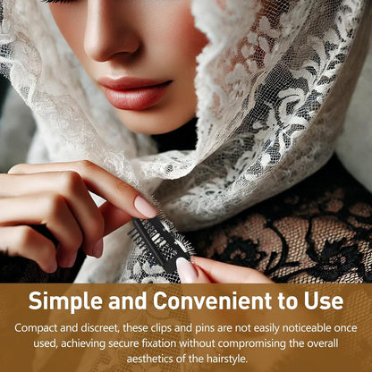 Chunni Dupatta Clips with Safety Pin Pack of 5