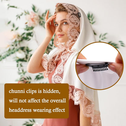 Chunni Dupatta Clips with Safety Pin Pack of 5