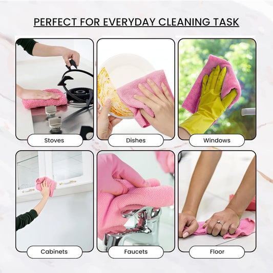 Microfiber Reusable Cleaning Towels