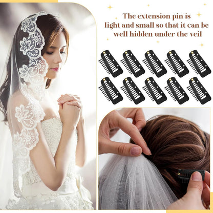 Chunni Dupatta Clips with Safety Pin Pack of 5