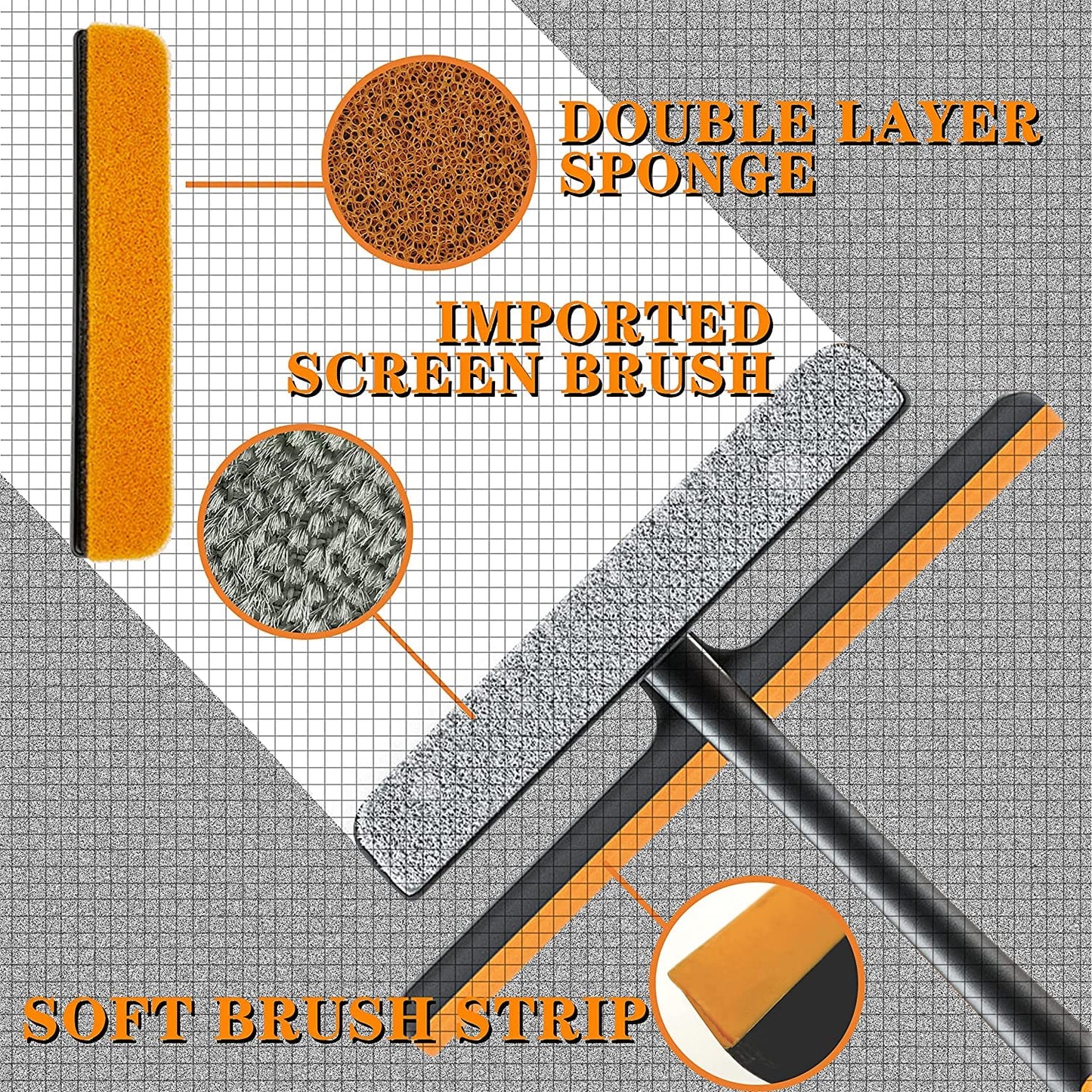 3 In 1 Screen  Cleaning Brush