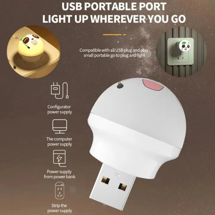 Mini LED USB Night Light Pack of 2