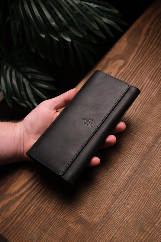 Turkish Style Handmade Phone Wallet (in black color)
