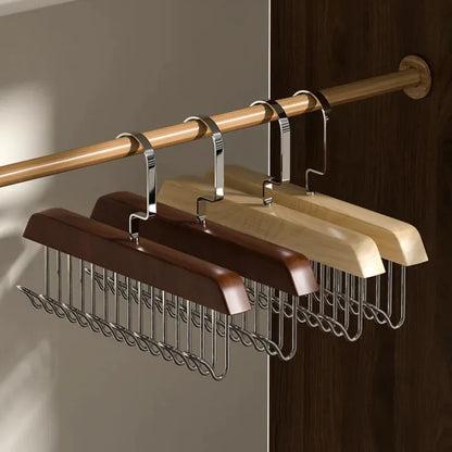 8 Hook Multifunctional Wood Hanger