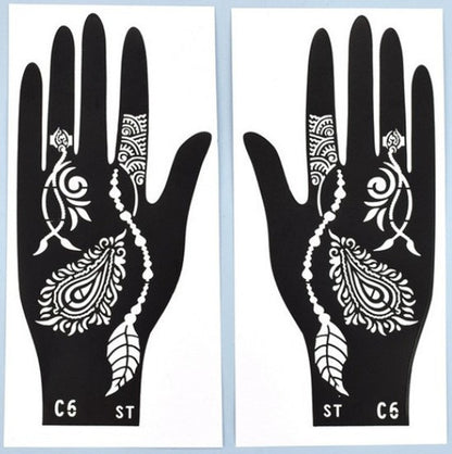 Mehndi Tattoo Stickers Pack of 5