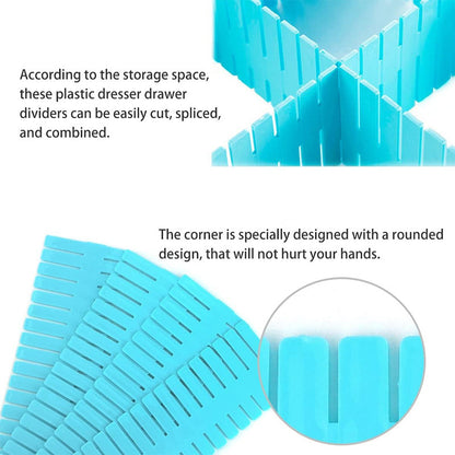 Adjustable Drawer Divider & Organizer Pack Of 2