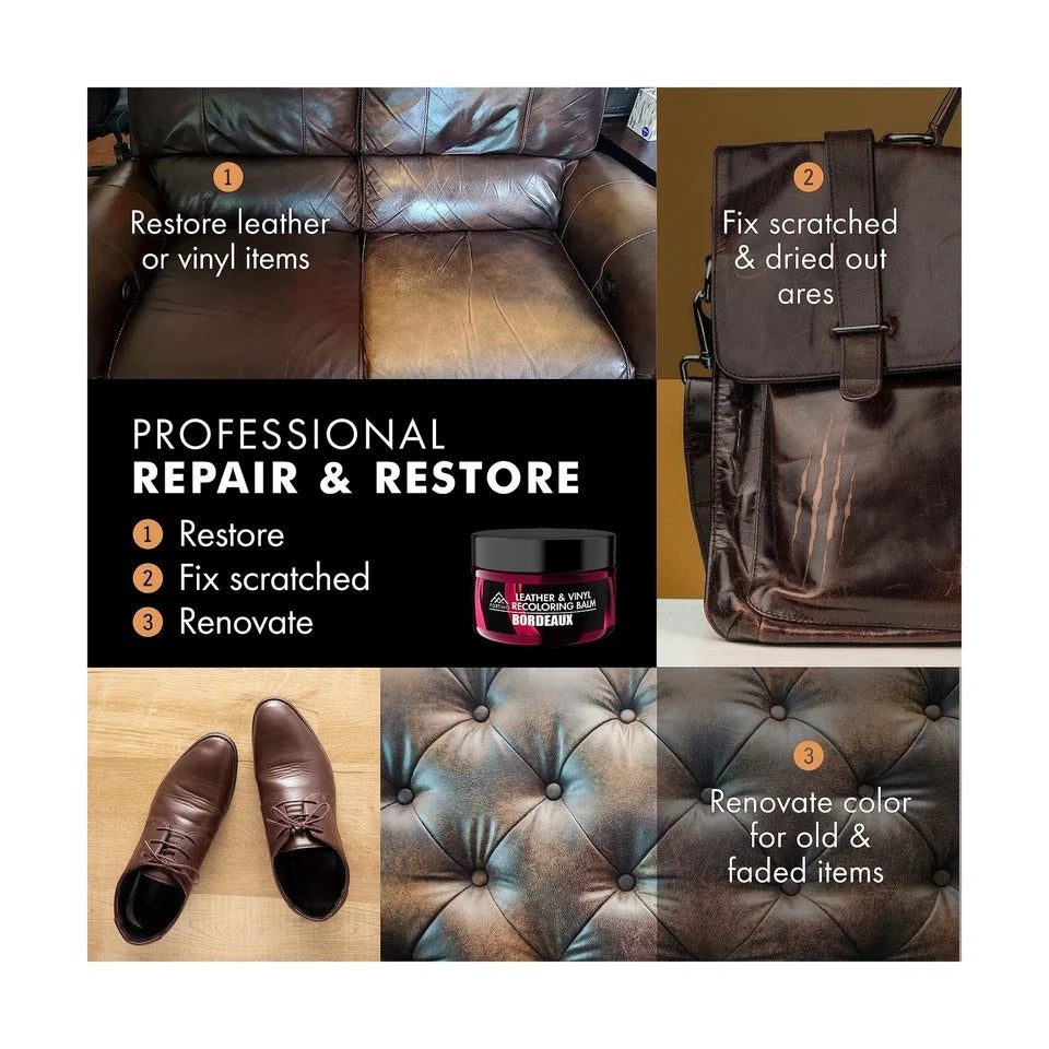 Leather Recolouring Balm Restorative Dye Repairs