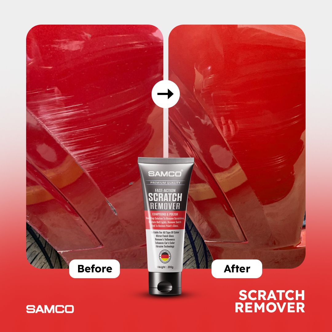 Samco Car scratch Remover Compound ( With Free Microfiber Towel 650 Gsm 🔥)